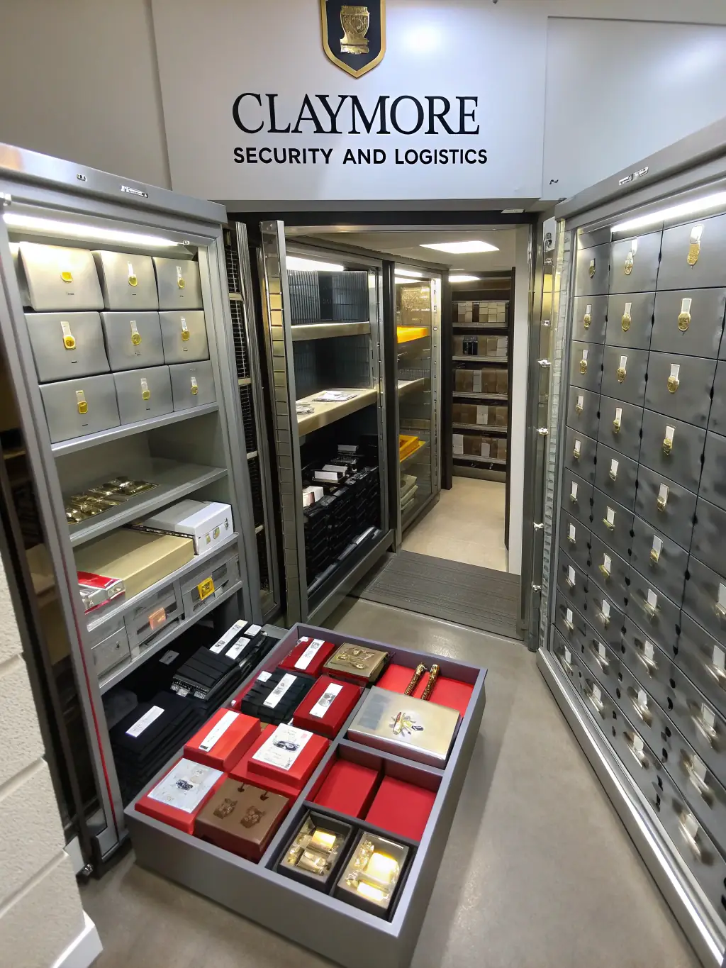 An image of a secure vault with gold bars, symbolizing the safety and reliability of Ggt Prime's trading and storage solutions.